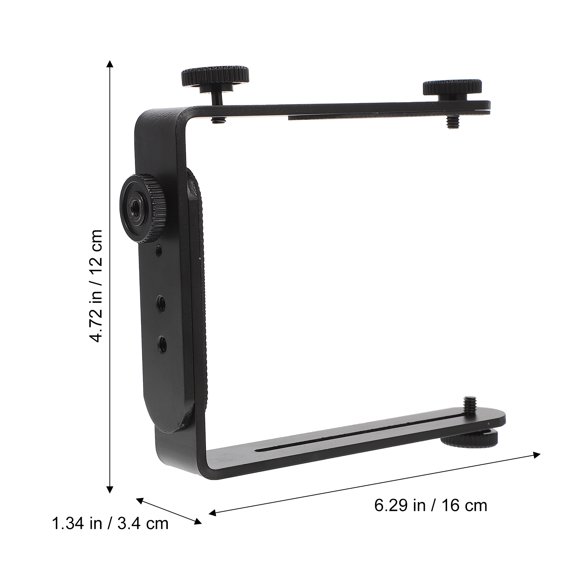 DRAFIDEEP L-Shaped Camera Bracket for , Metal Adjustable Flash Mount for , Photography Accessory
