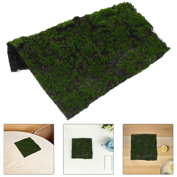 DRAFIDEEP Lifelike Moss Mat Vibrant Soft Artificial Grass for Fairy Gardens and Crafts