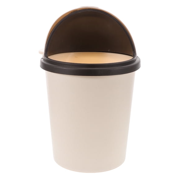 DRAFIDEEP Large Capacity Bear Shaped Trash Bin with Swing Lid for Bathroom Kitchen Bedroom Home Use