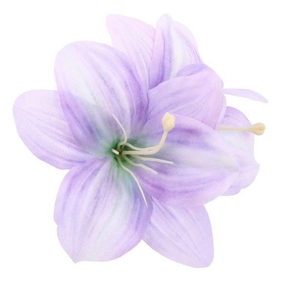 DRAFIDEEP Hawaiian Style Lavender Lily Flower Hair Clip, Artificial Floral Accessory Perfect for Beach and Decor