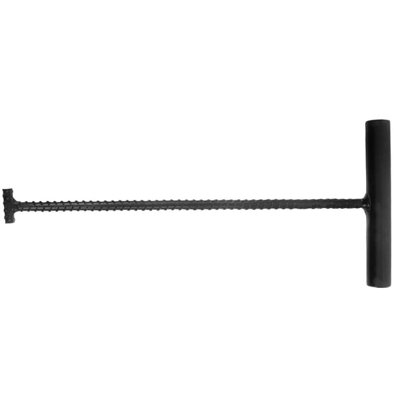 DRAFIDEEP Black Metal Manhole Cover Hook, Heavy Duty Utility Lifting Tool for Sewer Drain Grates and Covers