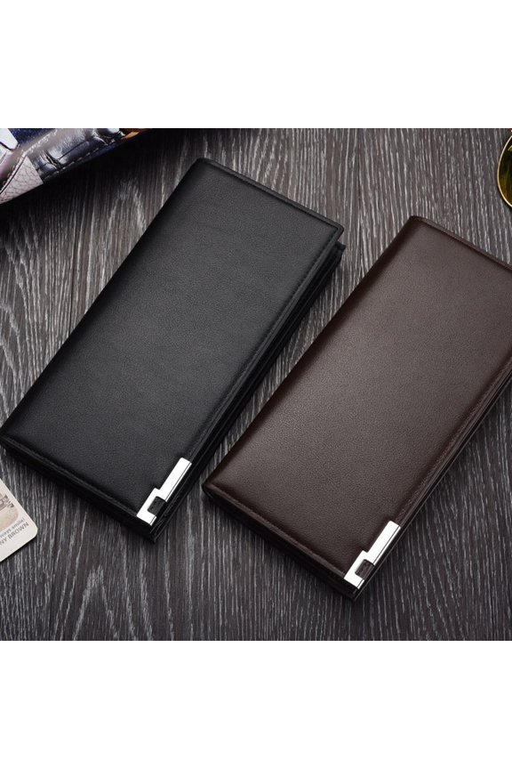 Men Purse Coffee Large Capacity Practical Wallet with Soft Touch and Workmanship