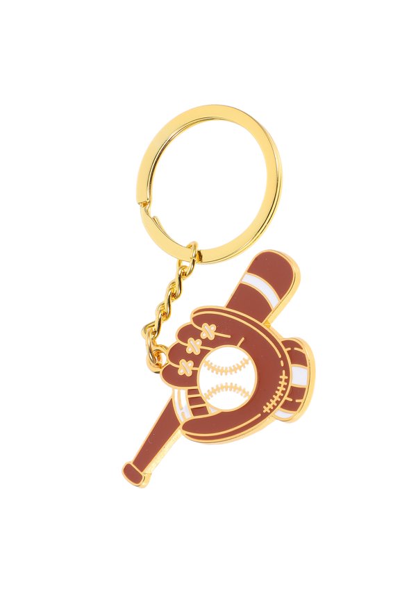 Metal Baseball Keychain Lightweight Sports Bag Pendant Baseball Fan Souvenir Accessory