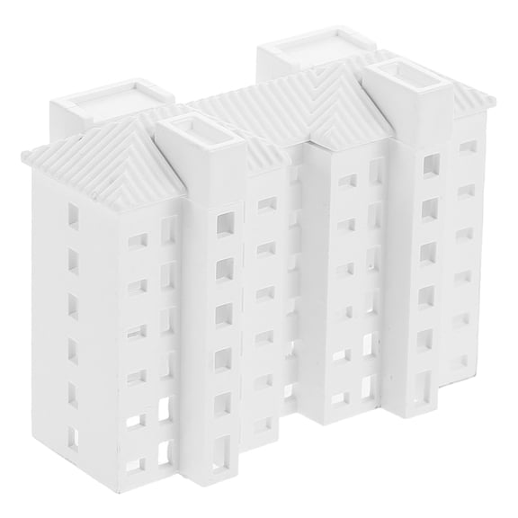 DRAFIDEEP Mini Ornaments Plastic Building Mini Crafts For Hobbyists And Educators 1Set White