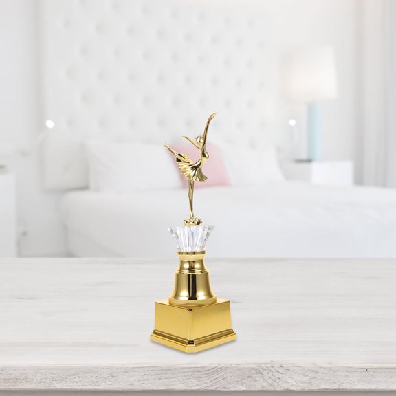 OUNONA Elegant Golden Ballet Trophy Lightweight Plastic Award for All Ages Decor