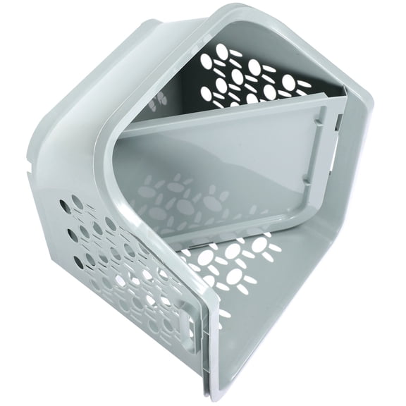 DRAFIDEEP Light Green Plastic Kitchen Storage Basket Organizer for Pantry and Countertop, 1 Piece