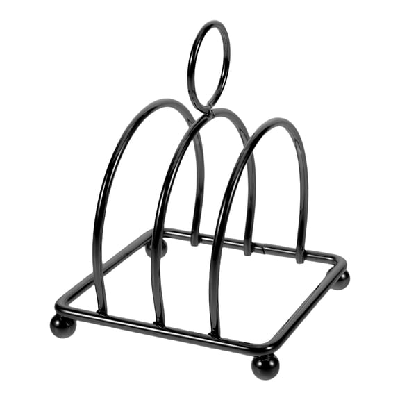 DRAFIDEEP Black Stainless Steel Multifunctional Bread Stand for Loaf, Sandwich, and Toast Storage Organizer