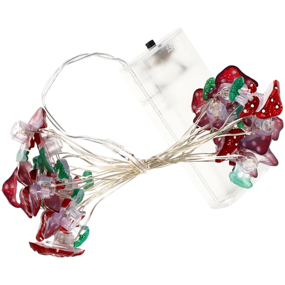 DRAFIDEEP Multicolor LED Mushroom String Lights, Battery Operated for Indoor Outdoor Decoration, Perfect for Bedrooms, Parties, and Events