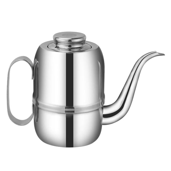 DRAFIDEEP Plated Silver Oil Bottle with Air Hole Design for Precise Pouring Control