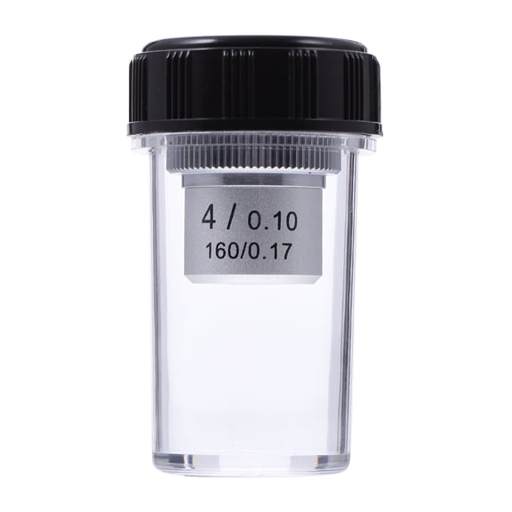DRAFIDEEP Optical Lens 1Set Silver Steel Objective Lens 2.4x1.6in