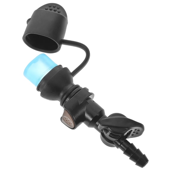 DRAFIDEEP Hydration Bladder Mouthpiece Black Silicone Tpe Pom High-Flow Antifreeze Valve Detachable Dust Cover