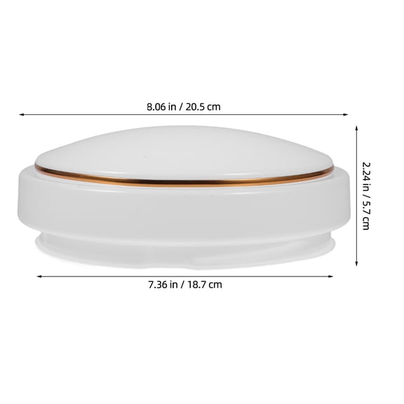 DRAFIDEEP PVC Ceiling Light Shade Replacement Dome Cover Flush Mount Fixture for Home Decor