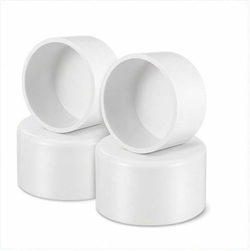 Pvc Tile Cap DRAFIDEEP PVC End Cap, White, Durable and Compact, Seals Pipes, for ...