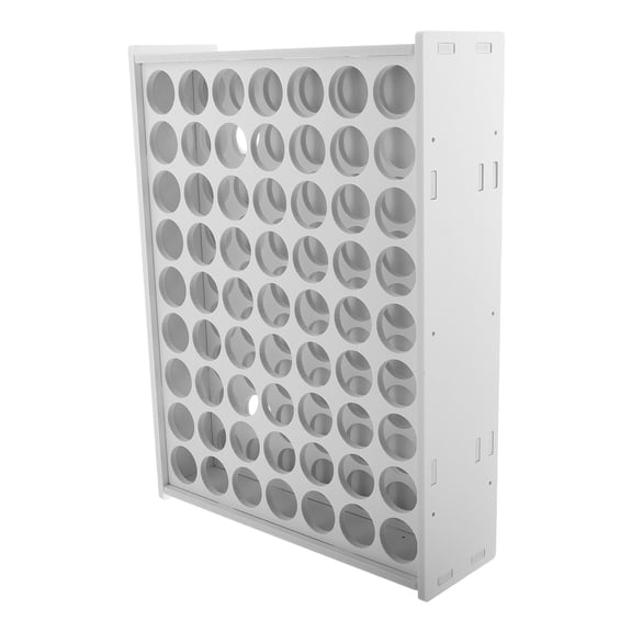 DRAFIDEEP Painting Storage Rack Vertical Plastic Wall Mount with Multifunctional Paint and Brush Organizer