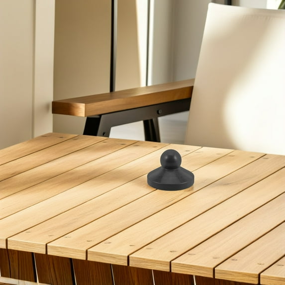 OUNONA Outdoor Patio Umbrella Replacement Caps Black Plastic Finial Cap for Easy Installation