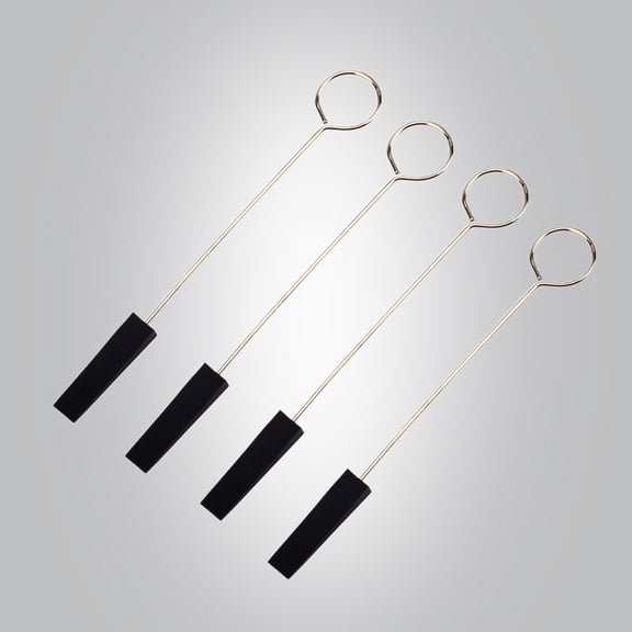DRAFIDEEP Piano Tuner Tool 4Set Tuning Fork Black Stainless Steel 7.3x1.1x0.4in