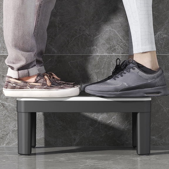 DRAFIDEEP Plastic Bathroom Step PP White U-shaped 1Pack