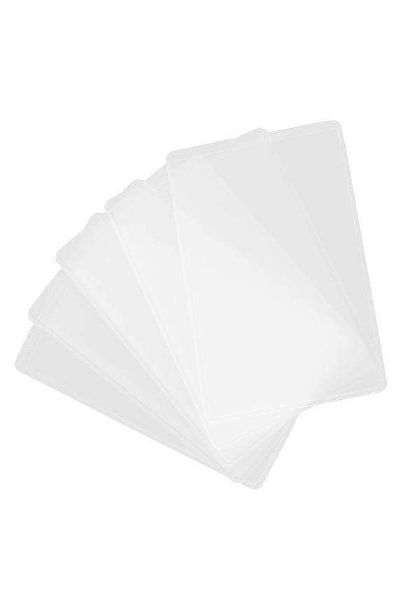 Plastic ID Card Holder 5Pcs for Business and Credit Cards Clear
