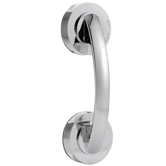 DRAFIDEEP Plated Silver Suction Handle Bar for Door Pull Glass Window Kitchen with No Drilling Installation Needed