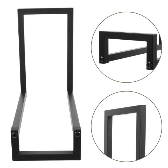 DRAFIDEEP Portable Black Vinyl Record Display Rack with Stable Design for Home Or Office