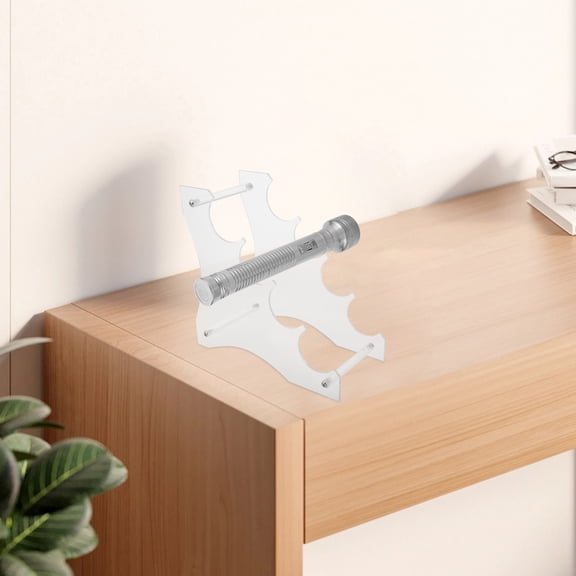 DRAFIDEEP Stable Flashlight Bracket Acrylic Display Stand Transparent 1Pcs