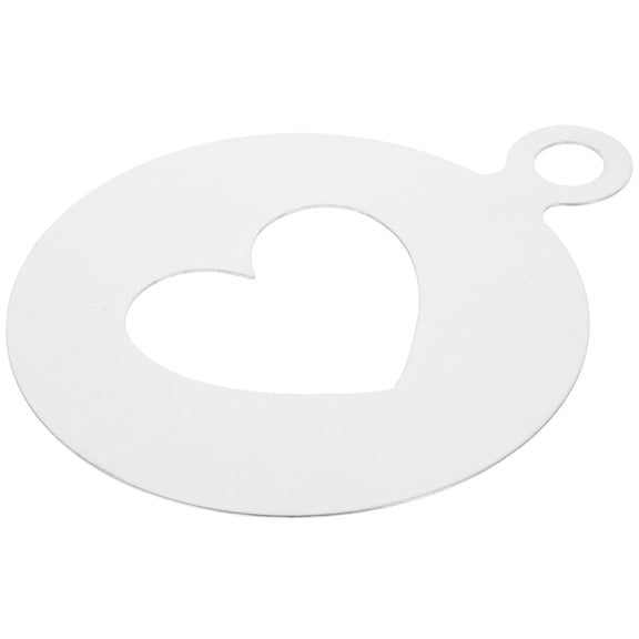 DRAFIDEEP Precision Crafted Plated Silver Coffee Decorating Stencils for Cappuccino and Baking Decoration