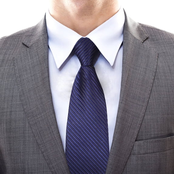 DRAFIDEEP Men's Dark Pre-Tied Zipper Tie, Professional Look for Business, Formal Occasions, and Special Events