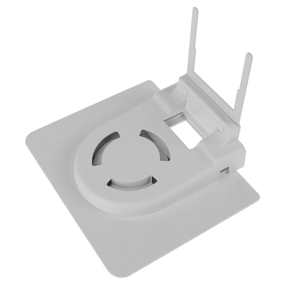 DRAFIDEEP Punch Free Wall Outlet Storage Shelf White Plastic Organizer for Cable Router Placement
