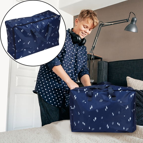 DRAFIDEEP Quilt Organizer Reusable Oxford Cloth Bag Small When Folded Double Seam Technology Household Storage 1Pc
