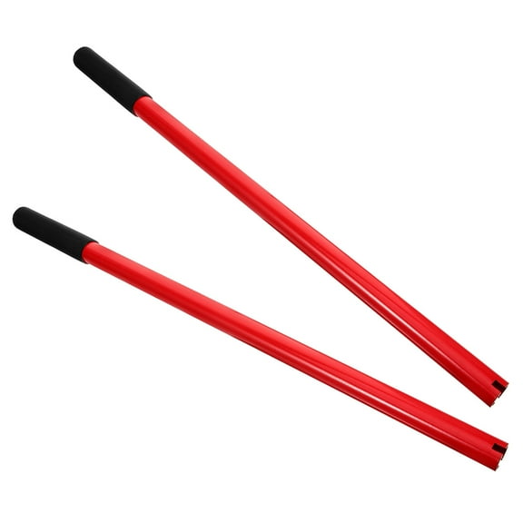 DRAFIDEEP Red Metal Trailer Jack Handle Replacement for Car Repair with Extended Lever Rod and Single Section Design