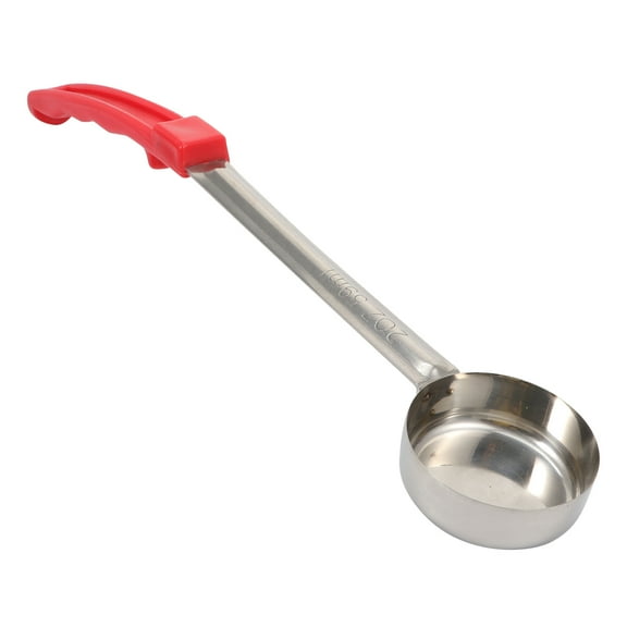 DRAFIDEEP Red Plastic Handle Portion Control Ladle for Eating Use Kitchen Serving Utensil