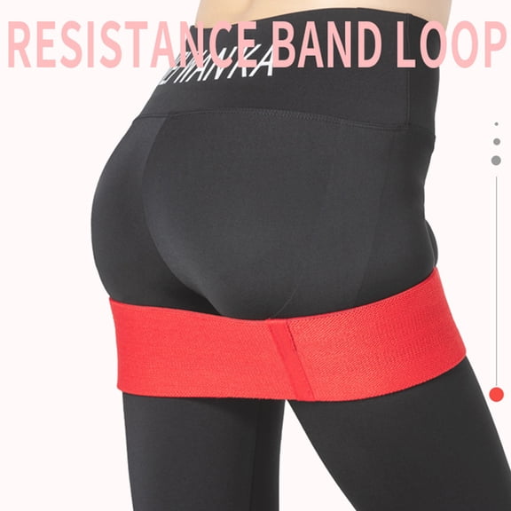 DRAFIDEEP Red Squat Resistance Band Elastic Band for Home Training Lightweight Portable 86cm