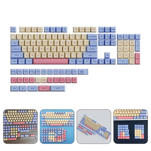 DRAFIDEEP Replaceable 132Pcs Keycaps for Mechanical Keyboard Gamers