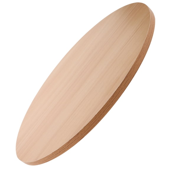 DRAFIDEEP Replacement Wooden Countertop Solid Round Board Light Brown Coffee Table for Hotel 1Pack
