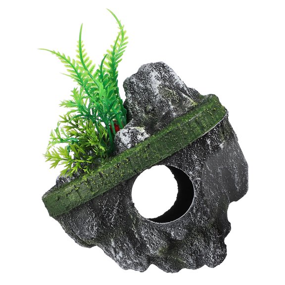 DRAFIDEEP Resin Aquarium Floating Rocks Decorative Artificial Stones for Aquarium Habitat