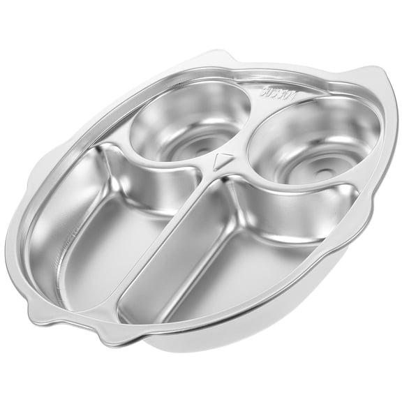 DRAFIDEEP Reusable Stainless Steel Lunch Container Tray with Multiple Food Compartments