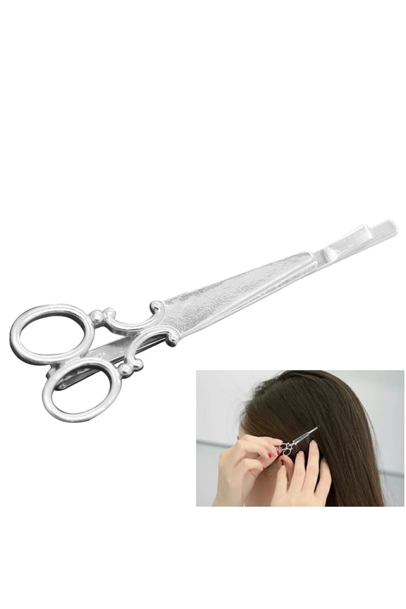 2pcs Scissors Shaped Hair Clip Barrettes for Women, Girls, and Toddlers Stylish Hairpins Accessories
