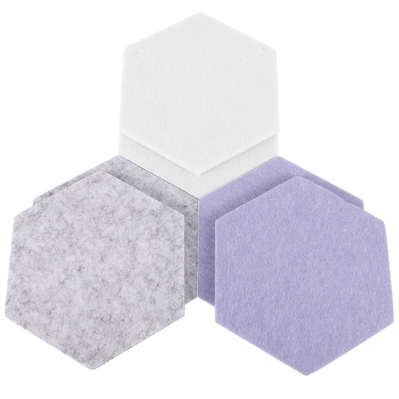 DRAFIDEEP Self Adhesive Photo Wall 6Pcs Hexagonal Felt Panels For Home And Office