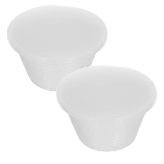OUNONA Silicone Drain Plug Set, White, Medical Grade, Leak Prevention, Easy Install, Home Use, 2Pcs