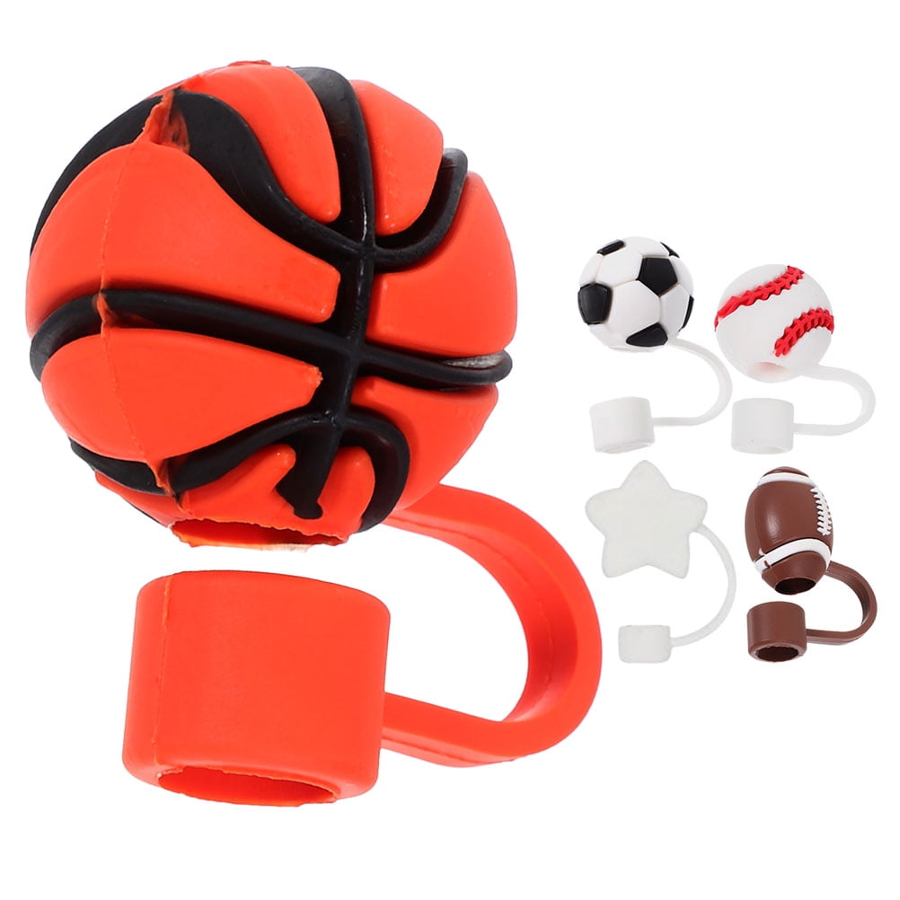 DRAFIDEEP Silicone Football Straw Protectors, Assorted Colors, Dust ...