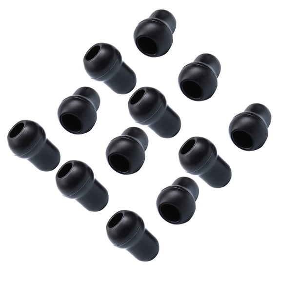 DRAFIDEEP Stethoscope Earbud Tips, Premium Silicone, Black, for Ear Protection, 12Pcs