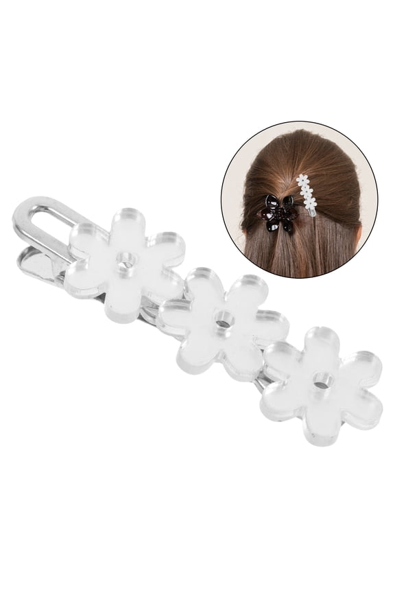 Hair Clip for Kids, Simple Design Grip, Plastic Resin Hair Accessories, 2 Pieces