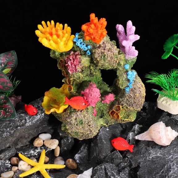 DRAFIDEEP Simulation Artificial Coral Reef Aquarium Ornament Rockery