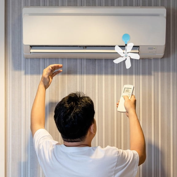 OUNONA 3pcs Air Conditioning Guide Plate Plastic Sky-blue Energy Conservation for Bedroom