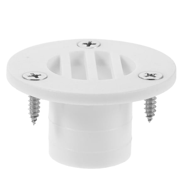 OUNONA Sturdy White Nylon Boat Scupper Drain with Antibackflow Design for Marine Use