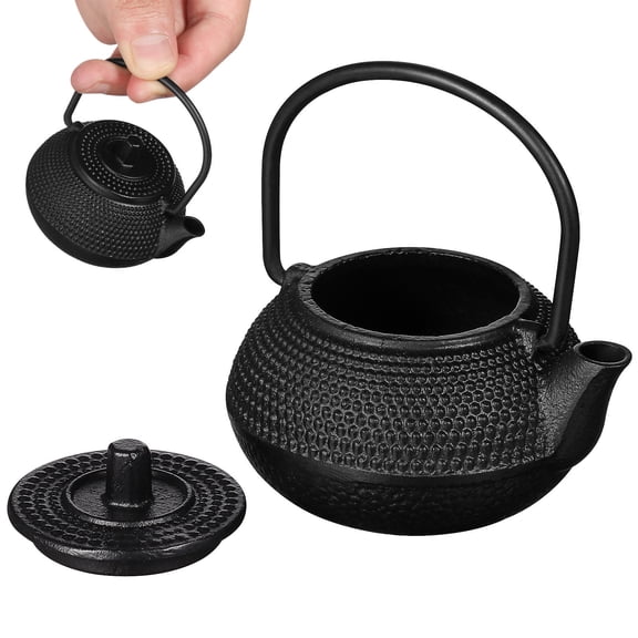 DRAFIDEEP Small Cast Iron Tea Kettle, -Resistant Teapot for Stovetop Brewing and Tea Making