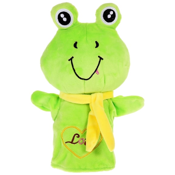 DRAFIDEEP Soft Green Animal Hand Puppet for Kids, Ideal for Boosting Confidence and Improving Hand-Eye Coordination Skills