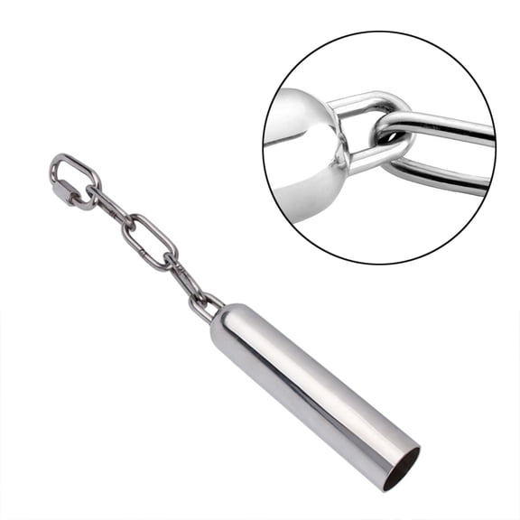 DRAFIDEEP Sound Producing Parrot Bird Toys Stainless Steel Round Bell for Pet Owners 1Pack