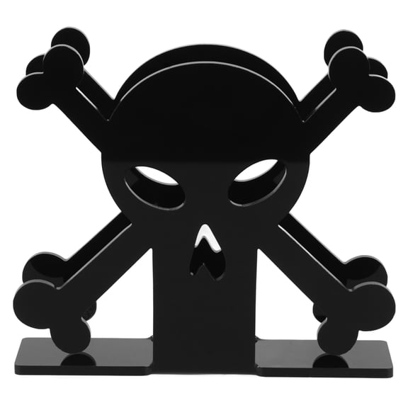 DRAFIDEEP Spooky Design Skull Decoration Napkin Paper Holder with Tissue Storage for Kitchen and Restaurant