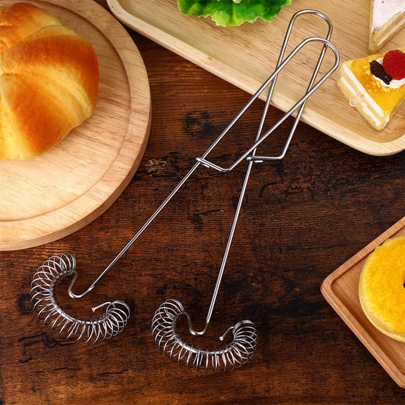 DRAFIDEEP Egg Whisk Stainless Steel Home Eggbeater 2Pcs